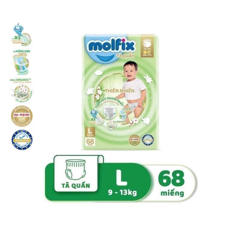 Tã Bỉm quần Molfix bịch đại nhiều miếng size M/L/XL/XXL Cho Bé