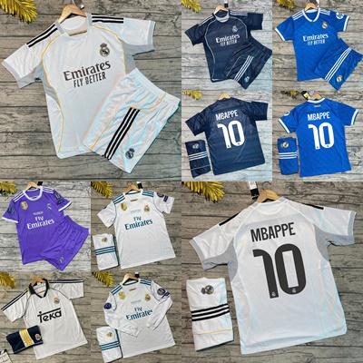 Bộ Quần áo Bóng Đá CLB Real Madrid 2025 - 2026 - Vải Polyester Gai Thái Chuẩn Thi Đấu Top áođábanh realmadrid áo realmadrid áođábanh nữ