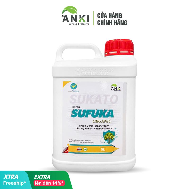 Can Phân bón Sufuka 5 Lít nhập khẩu Châu Âu Nguyên đại nguyên kiện - Xanh trái lên màu lên mùi rễ khoẻ