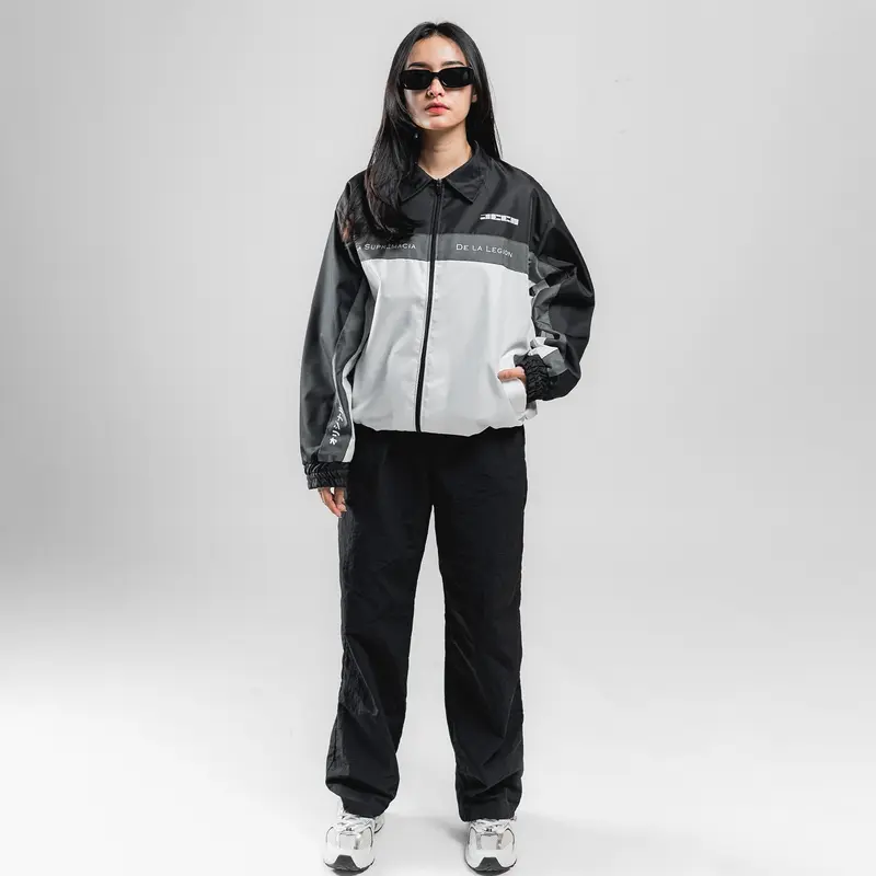 JEEN ORIGINAL - Tracksuit Jaket Casual Pria Wanita Parasut Keren Bomber Distro Tebal Hitam Sweater 6