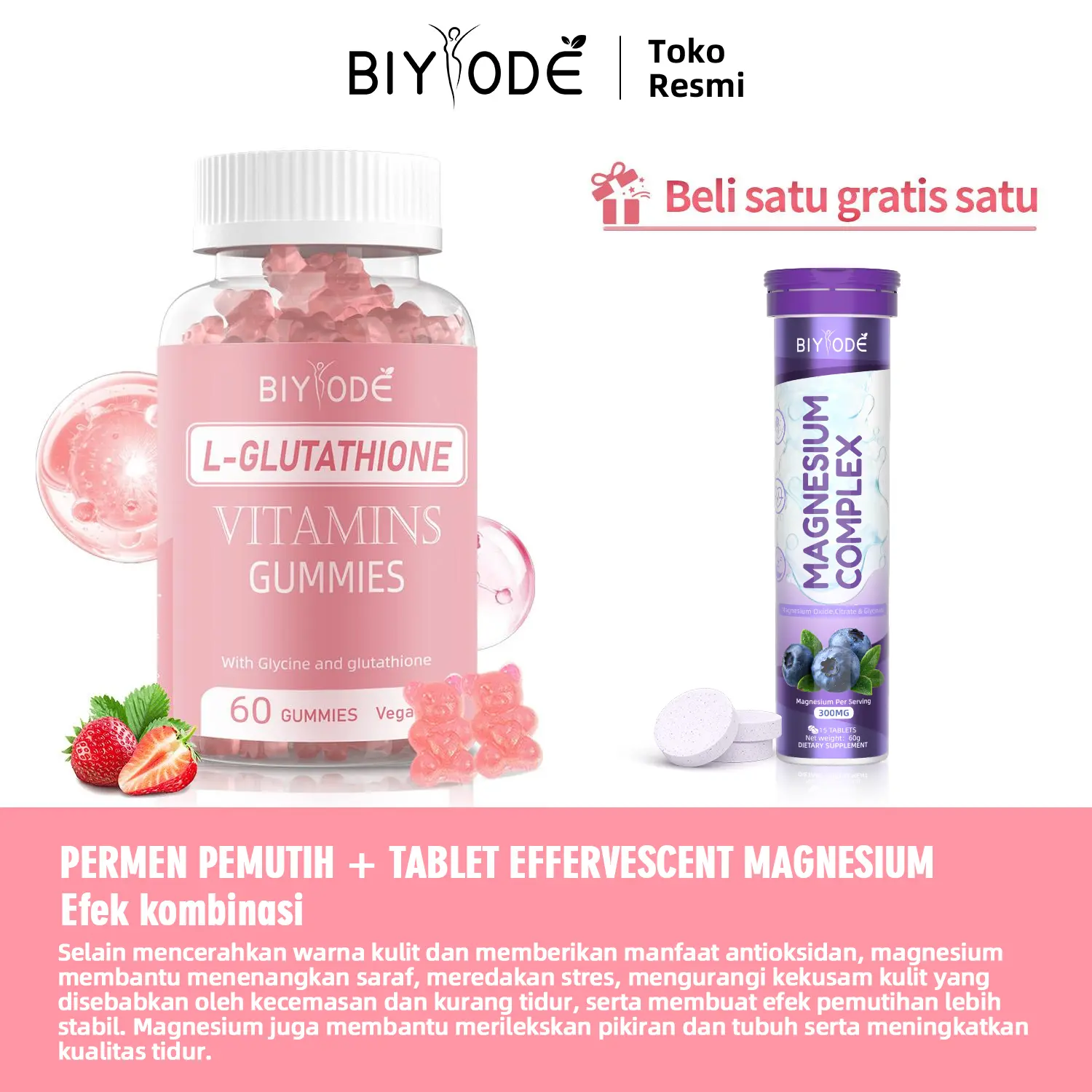 glutathione manfaat BIYODE FDA/HALAL GLUTATHIONE+collagen drinks/Vitamin/Minyak lkan/daun kelor | pemutih badan |collagen pemutih seluruh tubuh |magnesium vitamin | vitamin d3 | gluta white | 120 tablet | Beli satu gratis satu - Shop Life Stage_Pregnancy Glutathione's Role in Liver Size:Pack of 30