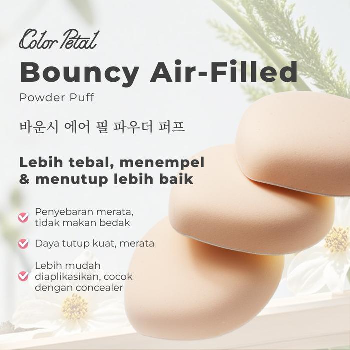 Gambar Color Petal Bouncy Air-Filled Powder Puff Lebih Tebal Menempel Menutup Lebih Baik Penyebaran Merata Tidak Makan Bedak Eyebrow Spons Wajah dari Color Petal Kota Administrasi Jakarta Utara Tokopedia