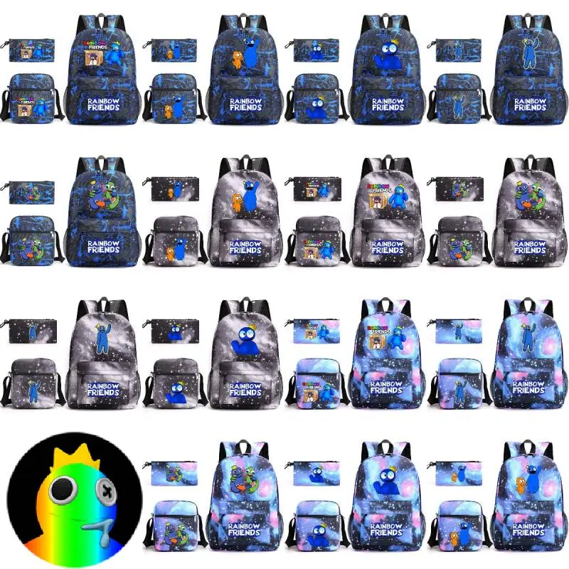 Spacious Roblox Rainbow Friends Backpack With Adjustable Shoulder Strap