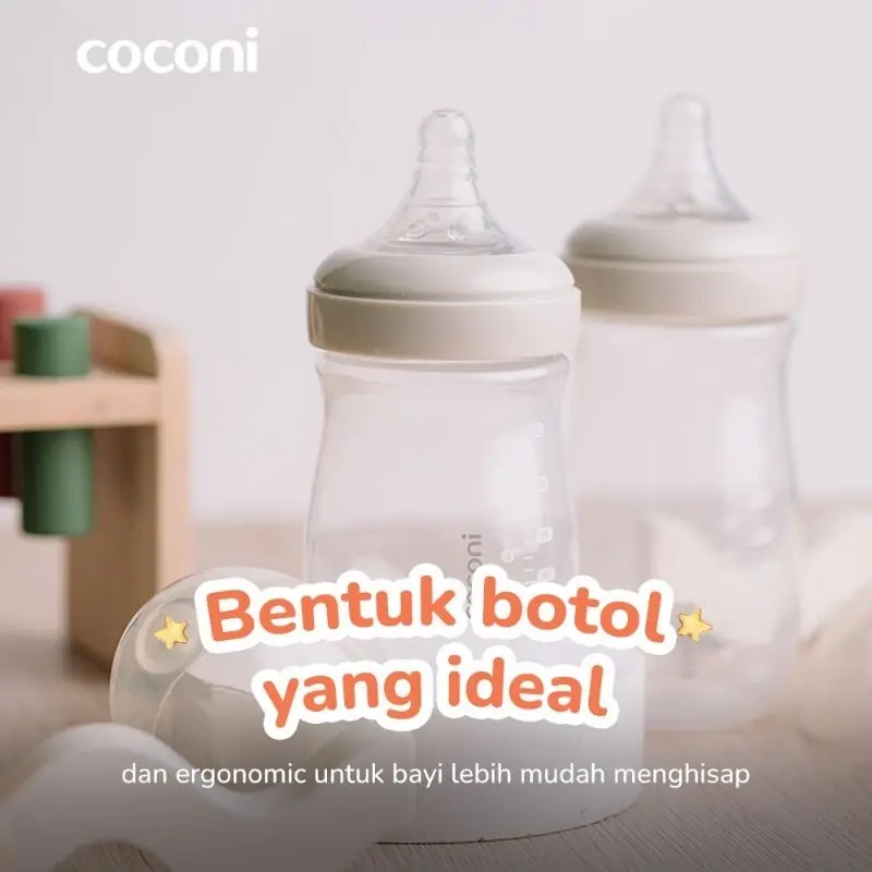 COCONI NF FEEDING BOTTLE WIDE NECK/BOTOL SUSU BAYI ANTI COLIC