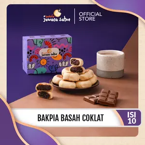 JUWARA SATOE [ ISI 10 ] BAKPIA BASAH COKLAT PREMIUM - OLEH-OLEH KHAS JOGJA