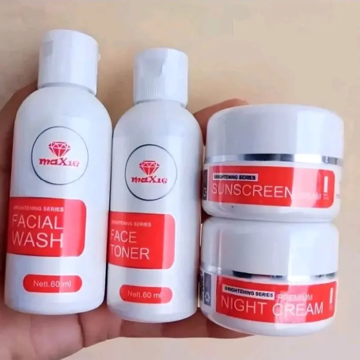 Paket Maxie 4 in 1 Premium BPOM Maxie Skinncare untuk Perawatan Wajah - Facial Berjerawat Pelembab Berminyak Membersihkan Moisturizer wash 5