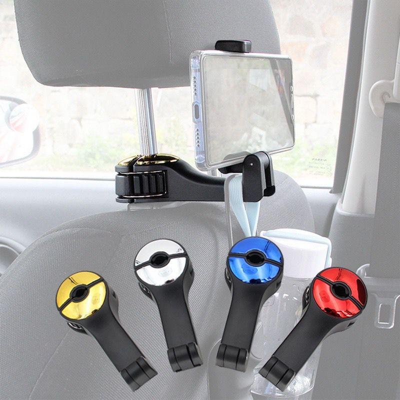G02 CAR HOLDER HP 2IN1 DI MOBIL CAR HOOK MOBILE PHONE HOLDER / alat gantungan di mobil / Holder mobil L2 2