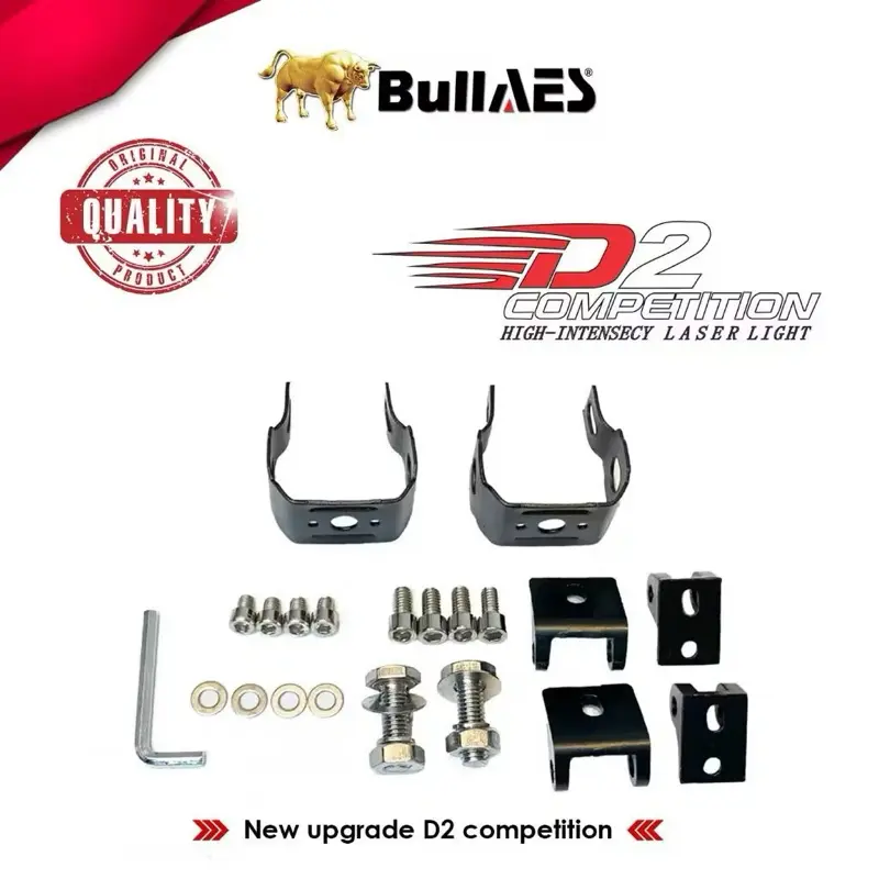 Lampu Tembak D2 Competition BULLAES 30 WATT TERBARU ISI SEPASANG 2PCS PLUS KIPAS 2