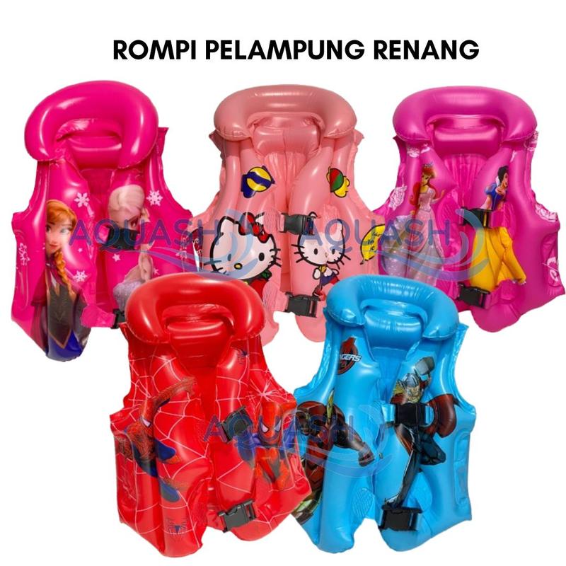 Pelampung Rompi Renang Anak Karakter Usia 5-8 Tahun 0