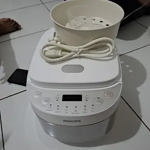 Philips 0.85L Digital Mini Rice Cooker HD3170/33 - White, Inner Pot Anti Lengket, rice cooker philips, digital rice cooker, penanak nasi, mejikom, ricecooker, rice cooker digital, ricecooker, ricecooker philips - Regular