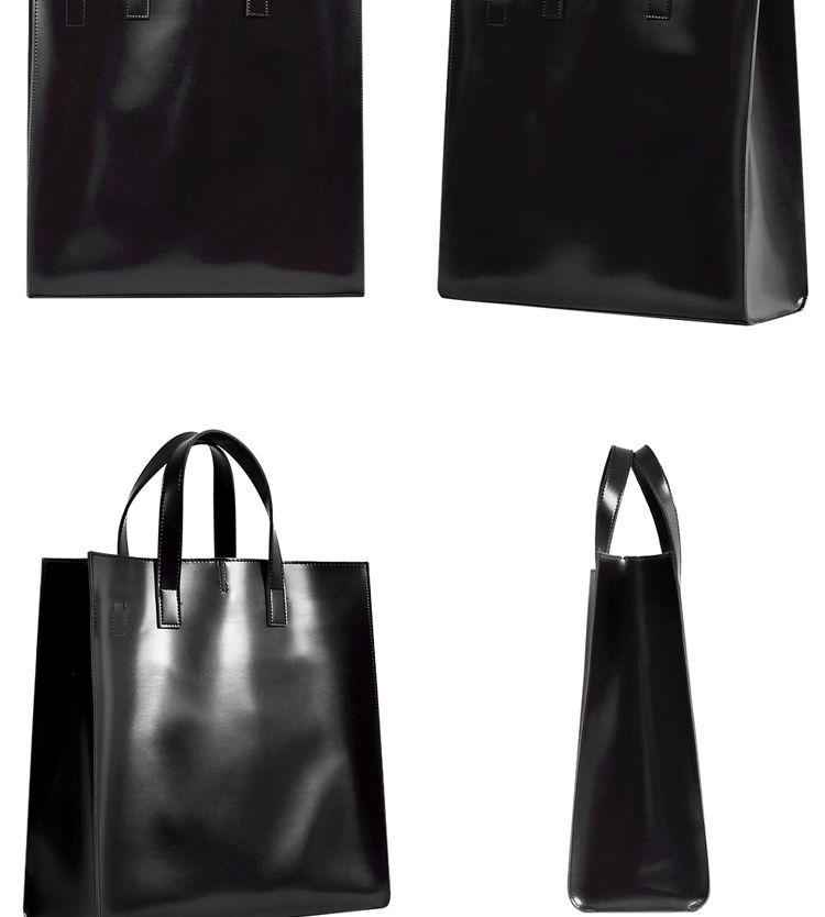 Product Introduction of 2023 Single Shoulder Crossbody Tote Bag Simple and Stylish Casual All-Matching Men's Bag Large Capacity Square Vertical Tote 7