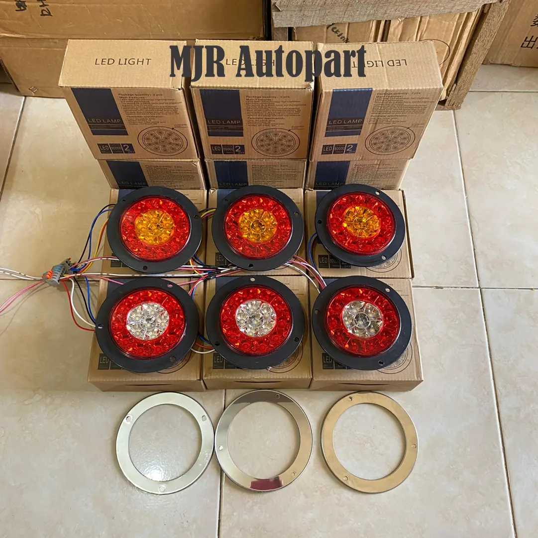 LED Stoplamp Truk RING (Lampu Rem) 12V/24V Cahaya Terang