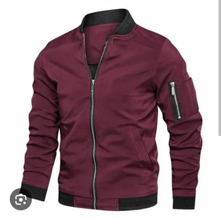 Jaket BOMBER _POLYESTER/Jaket Parasut Polos Pria Wanita/Bisa Di Pakai Bulak Balik/Size M L XL XXL 3
