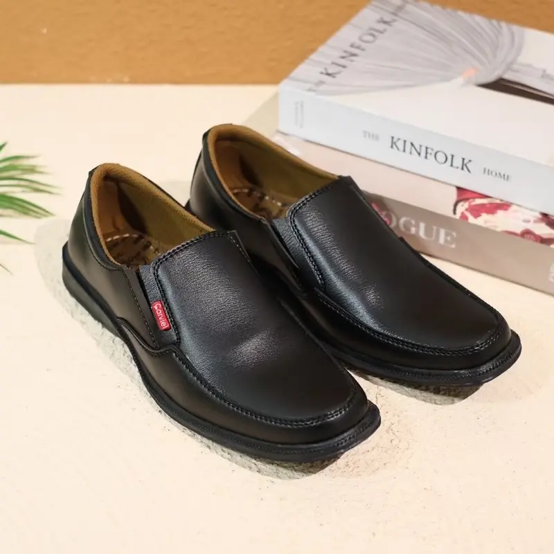 SEPATU PANTOFEL PRIA KICKERS PANTOFEL KANTOR HITAM KULIT TERBARU SEPATU FORMAL Fantofel Shoes
