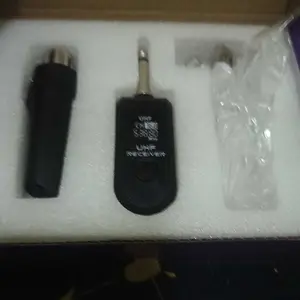 Teknologi Jerman UHF XLR Adapter SystemWireless Microphone Transmitter ReceiverSystem for Dynamic Microphone Guitar AudioMixer PA System