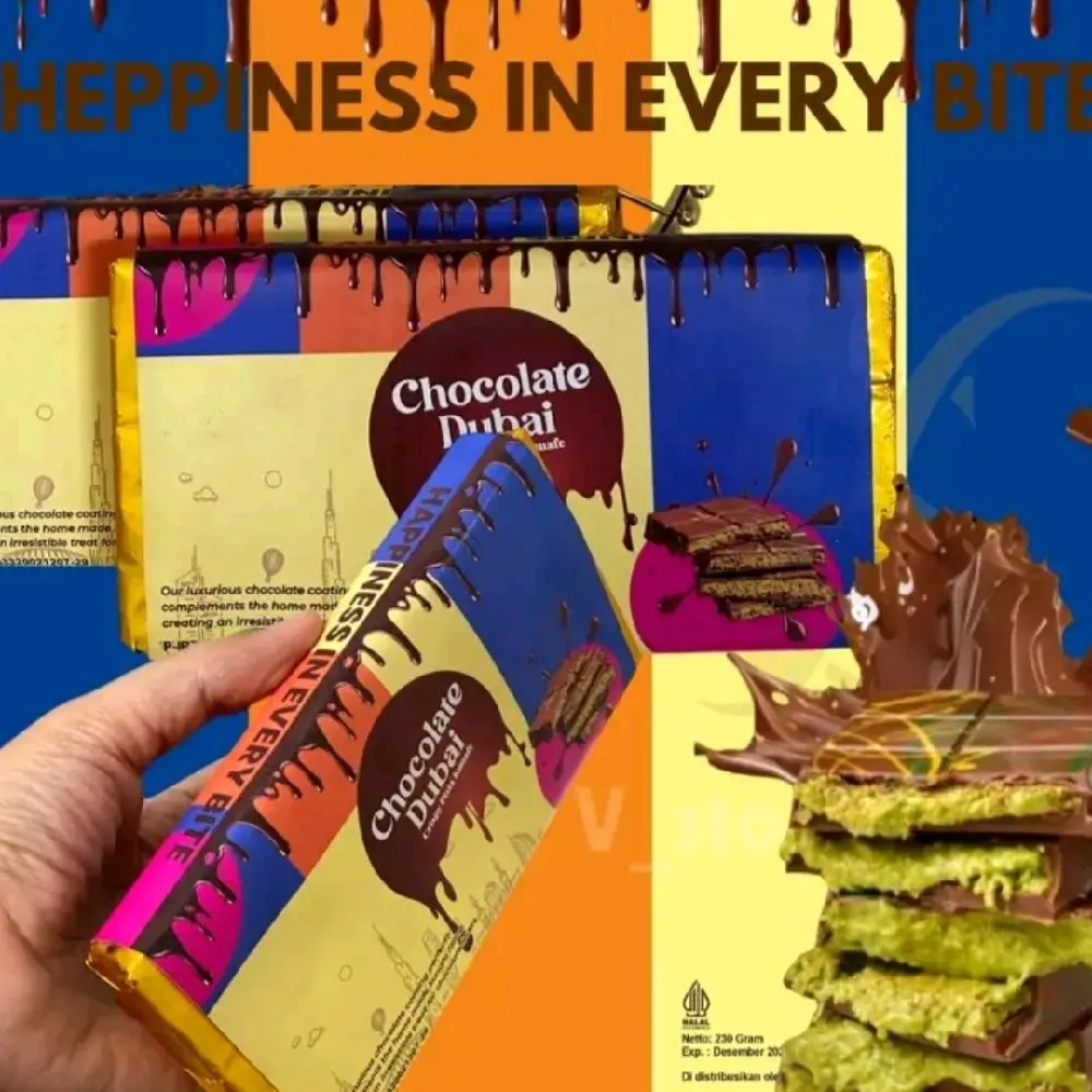 Coklat Dubai 230gr-Coklat manis Camilan Chocolate