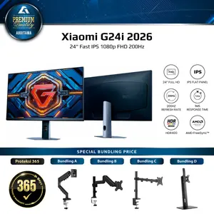 Monitor LED Xiaomi G24i 2026 200Hz 24" Fast IPS FHD 1080p HDR Calibrated Individually for Pricise Colour Accuracy Rapid Response Low Latency FreeSync Silky Smooth Gaming Experience Without Lag