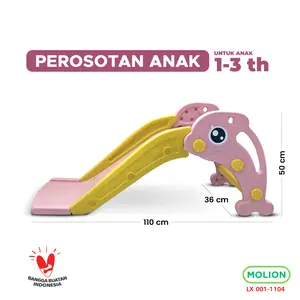 SPEEDS Prusutan Prosotan Seluncuran Perosotan Mainan Anak Model Dolphin Slide Kuda Plastik 001-1104 Pinky