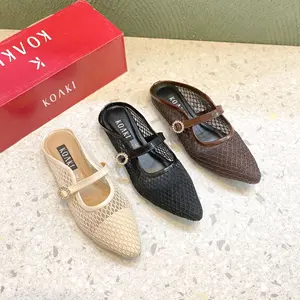 KOAKI - (2045) LUNARA MULES Jaring Brokat Mesh Daily Casual Korea New Arivalls BAYAR DITEMPAT (COD)