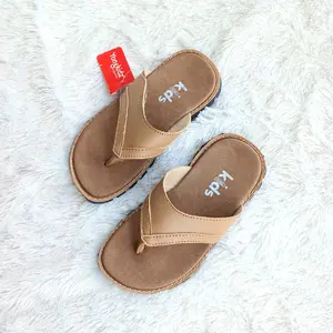 Sendal Fashion Anak Cowok Casual Polos Sol Karet Anti Slip - Ukuran 26-35