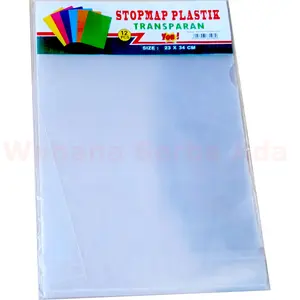 Map L Folio F4 YOU Clear Sleeve Plastik   Putih   Transparan - 12 pcs
