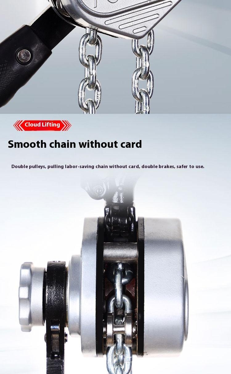 Product Introduction of 0.25T2.5m Pengangkat mini Hand hoist Chain hoist Chain block Small hand hoist 4