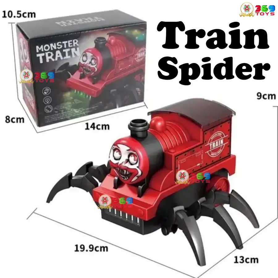 MAINAN KERETA MONSTER CHARLES TRAIN MODEL BISA GERAK KAKI LABA LABA
