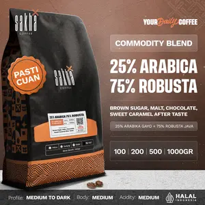 BIJI KOPI 25% ARABICA Commercial Espresso Blend By Sakha Coffee Roastery