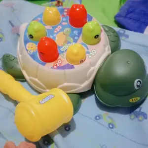 ( BISA COD ) PROMO Mainan Edukasi Anak Pukul Palu Bebek Whack A Mole Knocking Pop It Hammer Kura Kura Pukul Musik SNI Murah