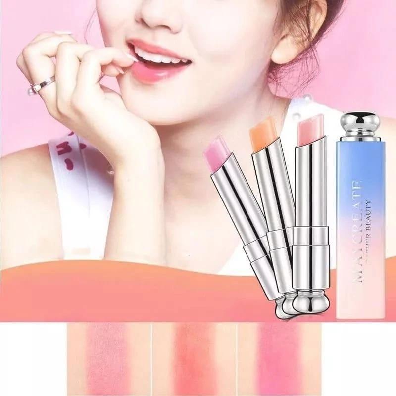 [COD] Maycreate Moisturizing Lipstick Melembabkan Tahan Air Dan Tahan Lama BPOM 4