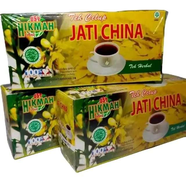 (2 BOK )*Teh Celup Jati Cina Hikmah Asli Isi 20 Kantong