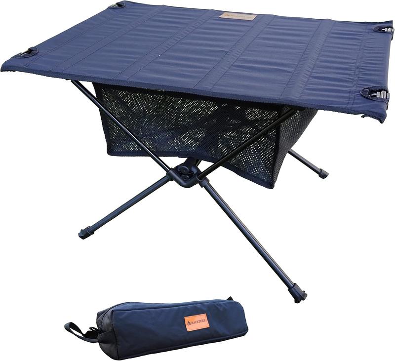 NACETURE Ultralight Backpacking Table - Collapsible Camping Table with Storage Mesh for Camping Gear Accessories, Hiking, Mountaineering, Outdoor Travel 0
