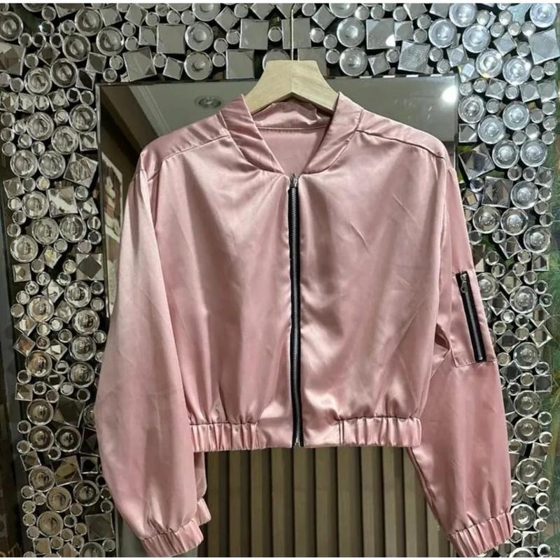 Sybn - Jaket Outer Satin Premium Wanita Jaket Bomber Kasual bisa Cod 5