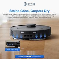 Gambar Ecovacs DEEBOT  T30C PRIME OMNI BLACK Robot Vacuum | Off peak charging | ZeroTangle 3.0 | ARClean Anti-tangle | Triple-V Anti-tangle | OZMO Turbo 2.0 dari Ecovacs Indonesia Kota Tangerang 5 Tokopedia