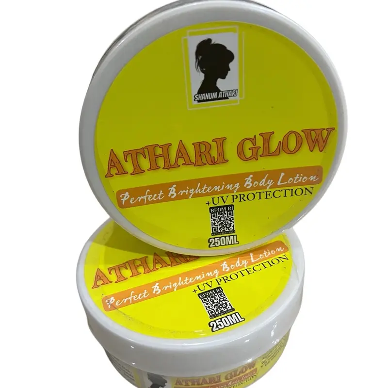 (2 POT) HB Athari Glow 250ML with Extra Whitening Body Lotion Cocok Untuk Semua Jenis Kulit 2