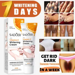 Krim Pemutih Selangkangan & Miss V BPOM 50g Kojic Acid Mencerahkan Ketiak Leher Pantat Lutut Hitam dan Siku