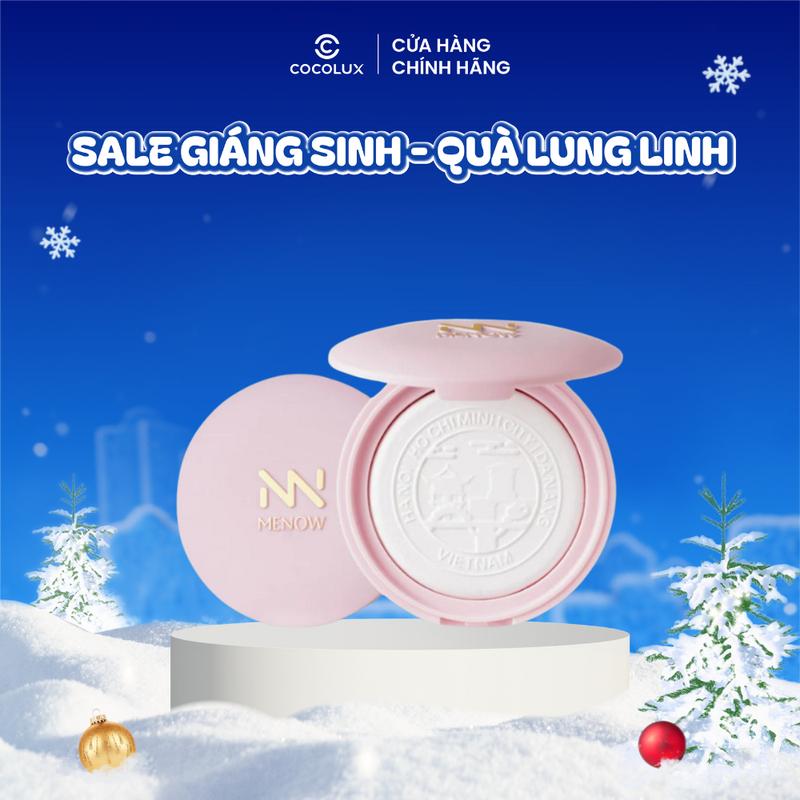 Phấn Phủ Dạng Nén Mỏng Nhẹ Tự Nhiên Menow Clear Radiant Pressed Powder 7g