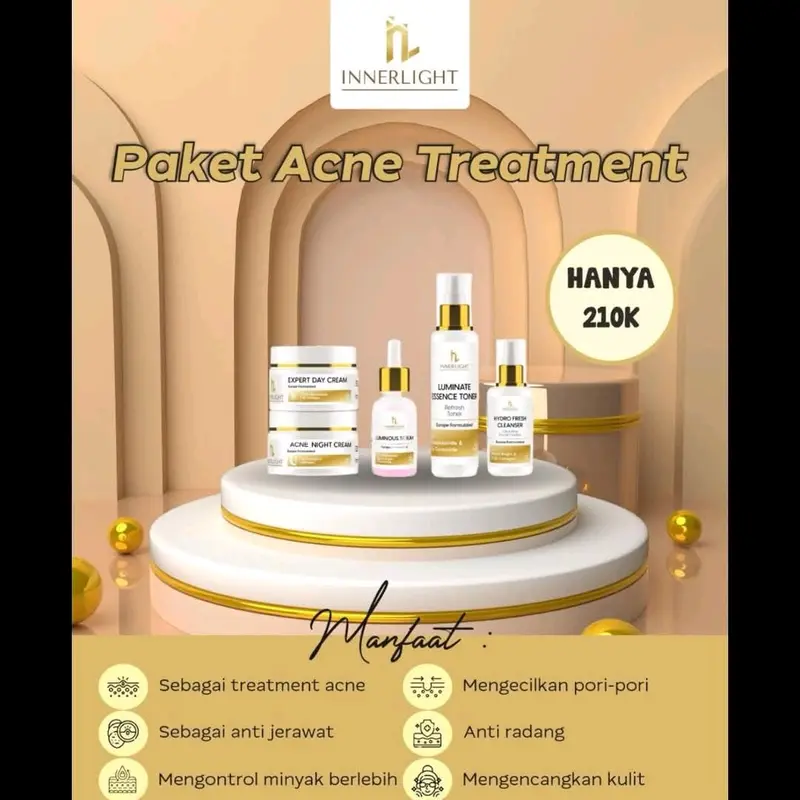 PAKET USAHA 3 PAKET INNERLIGHT SKINCARE/WHITE SECRET /EXPERT / ACNE SPOT 3