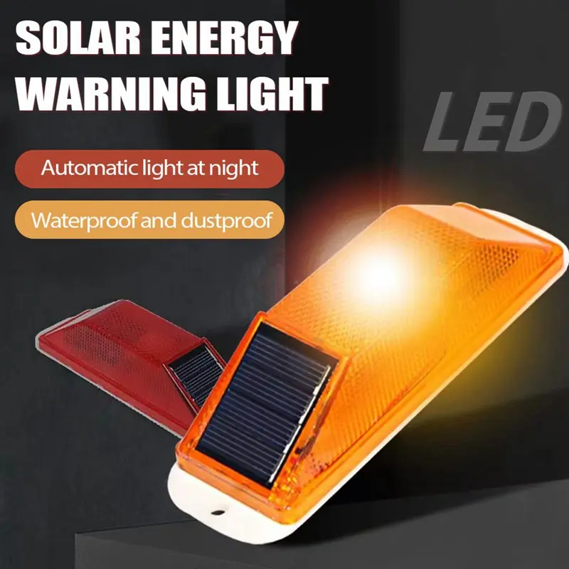 Đèn LED cảnh báo năng lượng mặt trời, cho ô tô, Đèn nhấp nháy năng lượng mặt trời, Đèn Lung Linh năng lượng mặt trời, Đèn ngoài trời, Đèn đêm giao thông, Đèn chiếu sáng, Thiết bị cản đường, Đèn flash chướng ngại vật
