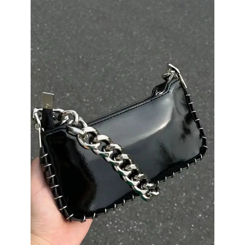￼Tas Selempang Kulit Wanita Dompet Hp Cewek Rantai Mini Handbag GT 009 8