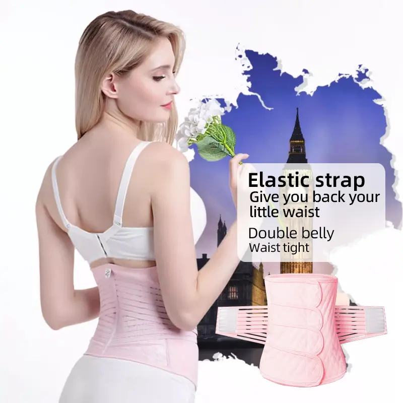 Korset Sabuk Wanita Pengecil Perut Setelah Melahirkan Korset Pengecil Perut Double  Nyaman Hitam Korst Stagen Tally Shapewear Busa pembentuk body 3321 1