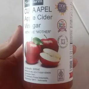 NUTRIFARM CUKA APEL 500ML WITH MOTHER / FREE CHIA SEED 10GR