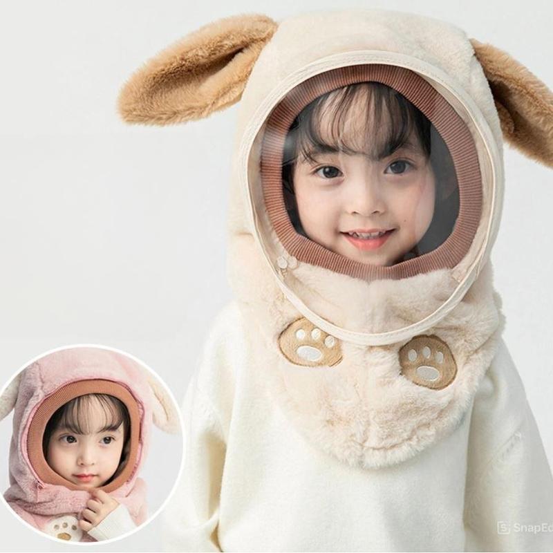 Mũ lông Chống Giọt Bắn Chống Gió Mùa Cho Bé Kèm Kính Mica BONA - be 6 tháng đến 8 tuổi