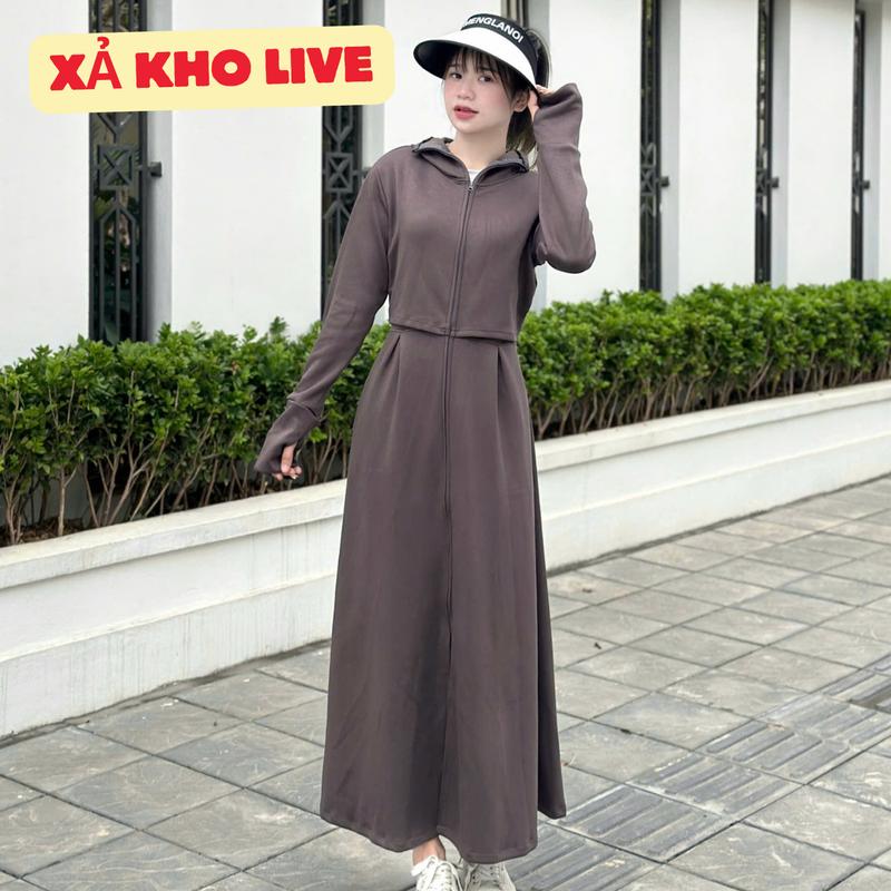   XẢ KHO TẠI LIVE  Áo Chống Nắng Toàn Thân 2 lớp chất Umi Hàn dày loại 1 CÓ BO CHUN MÃ NẮNG CROP 