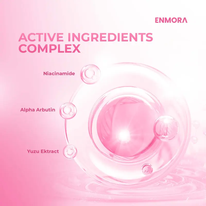 Enmora Starlight Brightening Serum Pencerah Wajah dengan Niacinamide, Alpha Arbutin dan Yuzu Extract - Mencerahkan Muka 5