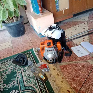 Mesin potong rumput SUPRA  gendong 2tak fulset stang komplit tinggal pake