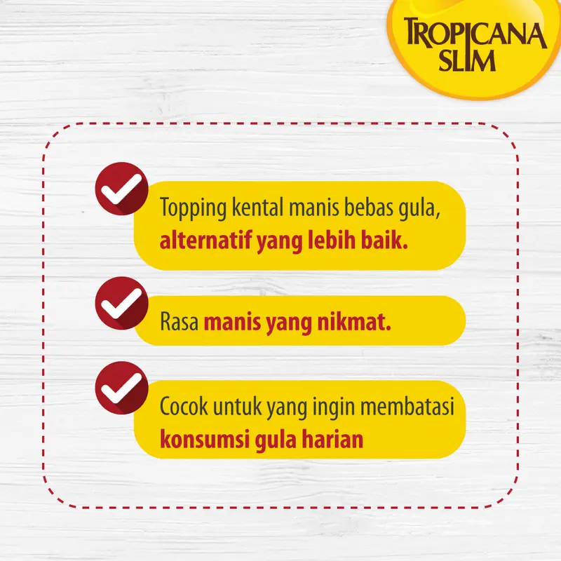 Tropicana Slim Topping Kental Manis 150ml - Bebas Gula - Cocok untuk Dessert 4