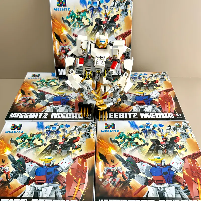 JAKI Mainan Blok Bata JAKI DIY Robot Balok untuk Anak Laki-laki - Puzzle Susun 3D Bricks Nano Asli Hadiah 8