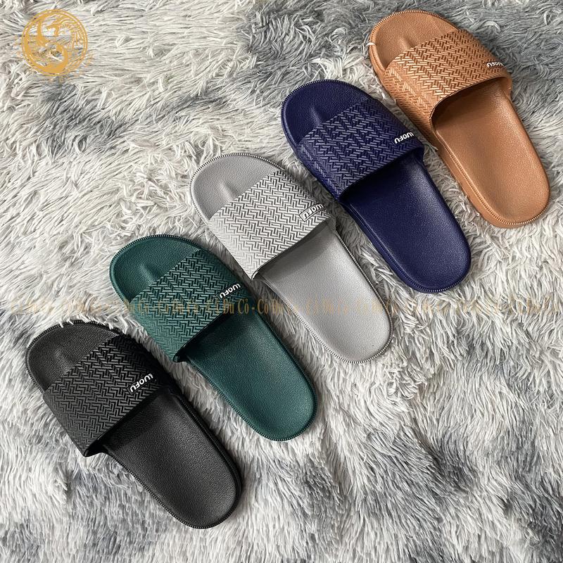 Dép Lê đi trong nhà Luofu dép Cao Su đúc nam quai ngang Đế Bằng đi văn phòng sân vườn du lịch