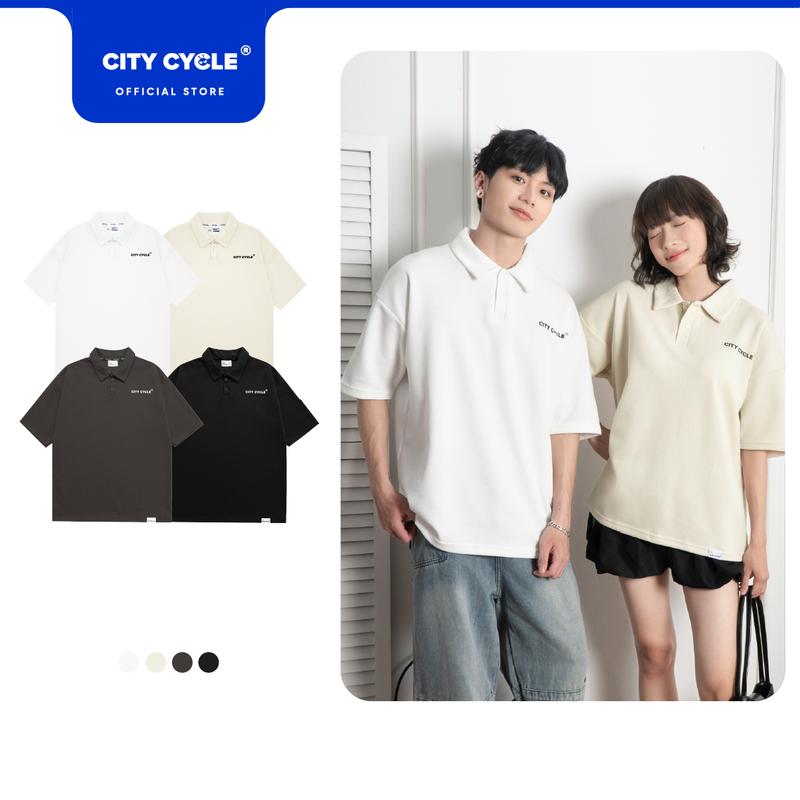 Áo thun polo nam nữ phông có cổ trẻ trung boxy Local Brand Chính Hãng City Cycle Áo Polo Oversize Lazy
